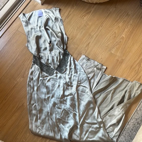 BEVza Vest Dress in Steel Grey - Picture 3 of 8